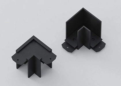 Угловой соединитель потолок-потолок для трековой системы SLIMLINE, black